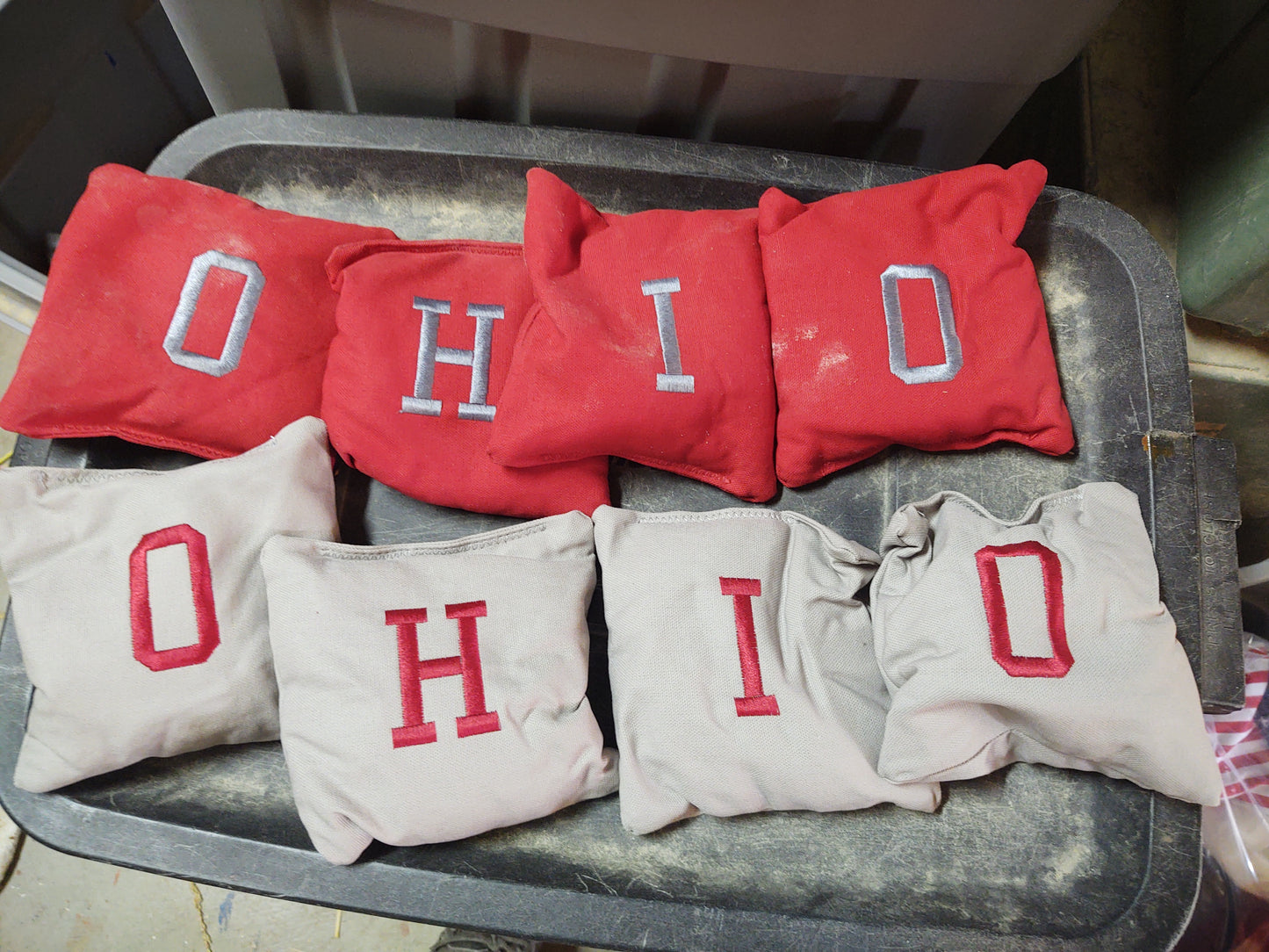 Custom Lettered O H I O Bag Set