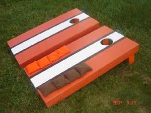 Cleveland Browns Fan Board Set with Eight (8) Standard Bags