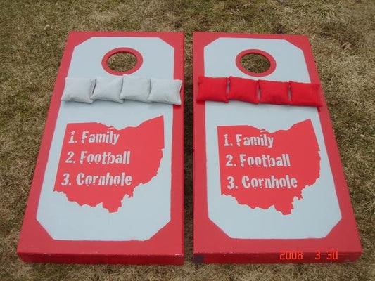 Ohio State Priorities Cornhole Set - 2 boards, 8 bags