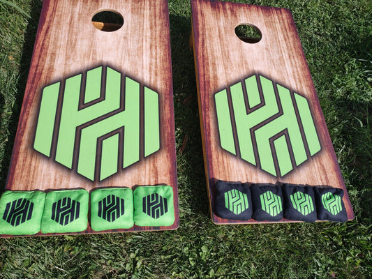 Customized Corporate Logo Corn Hole Set - Boards and Bags