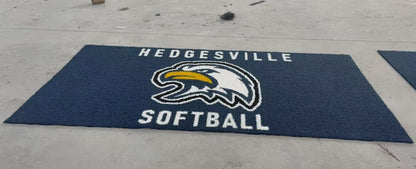 Custom Logo Turf Base Coaching Boxes - 4'x8'